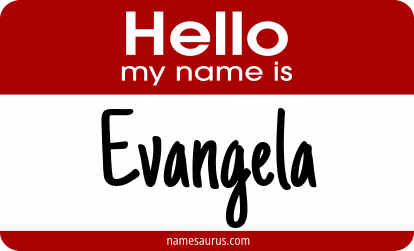 Hello my name is Evangela png download
