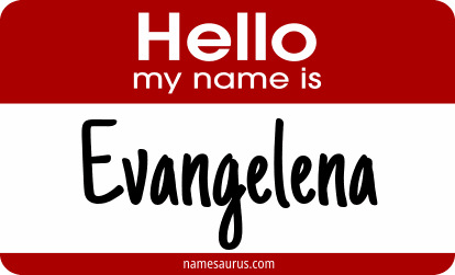 Hello my name is Evangelena png download