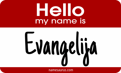 Hello my name is Evangelija png download