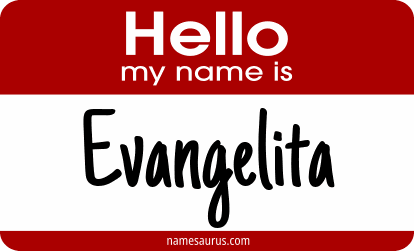Hello my name is Evangelita png download