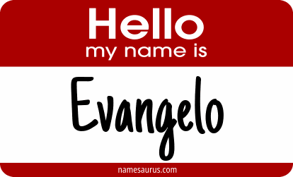 Hello my name is Evangelo png download
