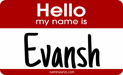 Hello my name is Evansh png download