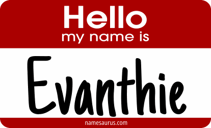 Hello my name is Evanthie png download