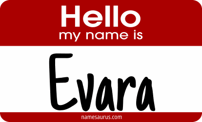 Hello my name is Evara png download
