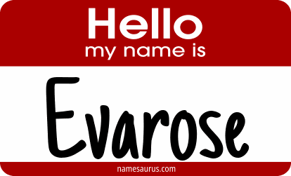 Hello my name is Evarose png download