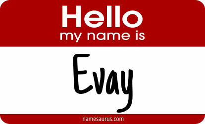 Hello my name is Evay png download