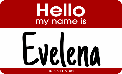 Hello my name is Evelena png download
