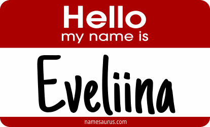 Hello my name is Eveliina png download