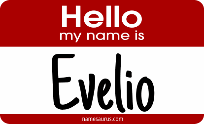 Hello my name is Evelio png download