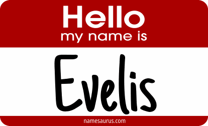 Hello my name is Evelis png download
