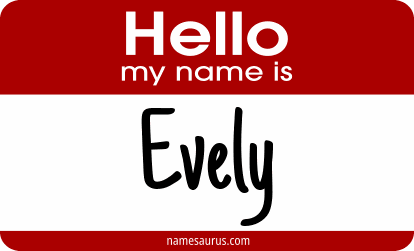 Hello my name is Evely png download