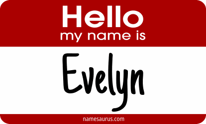Hello my name is Evelyn png download