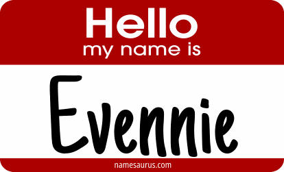 Hello my name is Evennie png download