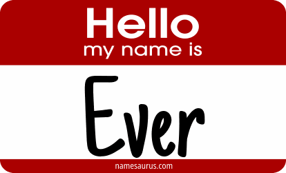 Hello my name is Ever png download