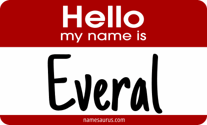 Hello my name is Everal png download