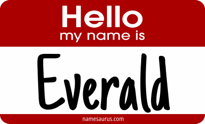 Hello my name is Everald png download