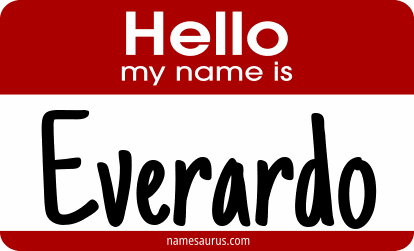 Hello my name is Everardo png download