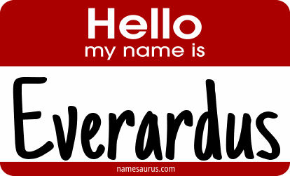 Hello my name is Everardus png download
