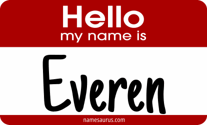 Hello my name is Everen png download