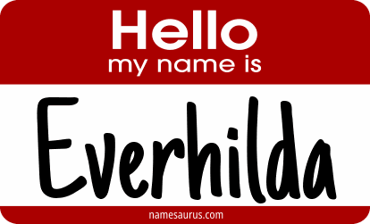 Hello my name is Everhilda png download