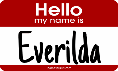 Hello my name is Everilda png download