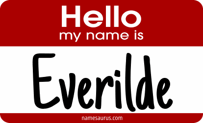 Hello my name is Everilde png download
