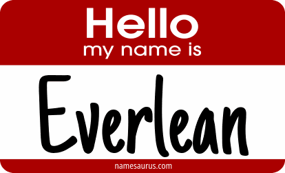 Hello my name is Everlean png download