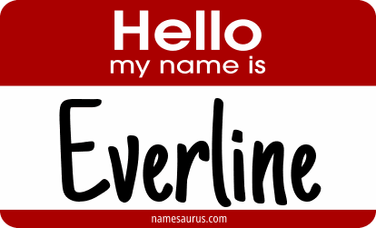 Hello my name is Everline png download
