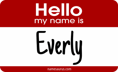 Hello my name is Everly png download