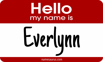 Hello my name is Everlynn png download