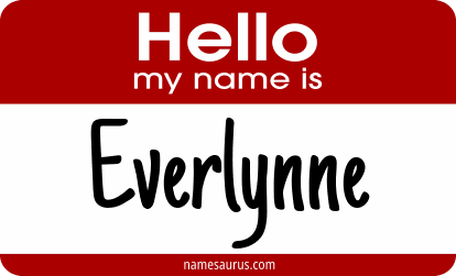 Hello my name is Everlynne png download