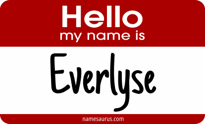 Hello my name is Everlyse png download