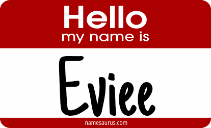 Hello my name is Eviee png download