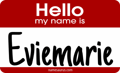 Hello my name is Eviemarie png download