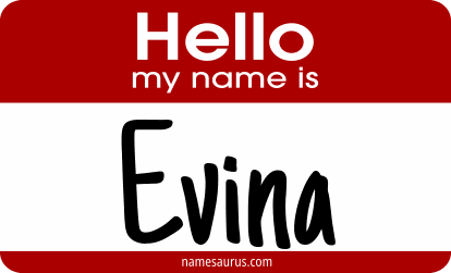 Hello my name is Evina png download