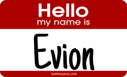 Hello my name is Evion png download