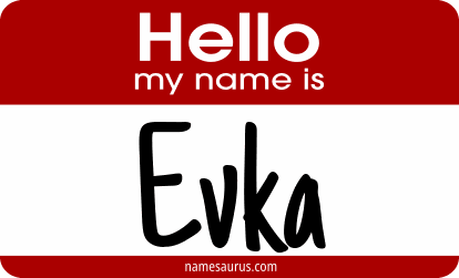 Hello my name is Evka png download