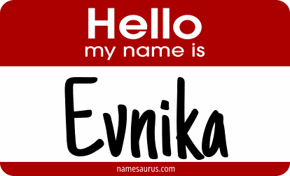 Hello my name is Evnika png download