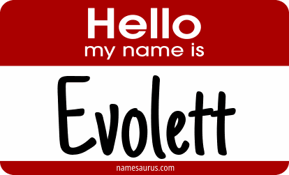 Hello my name is Evolett png download