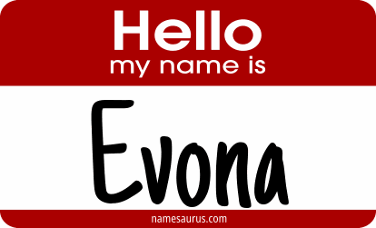 Hello my name is Evona png download