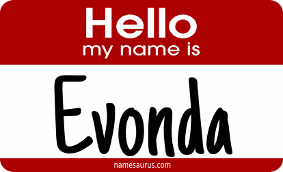 Hello my name is Evonda png download
