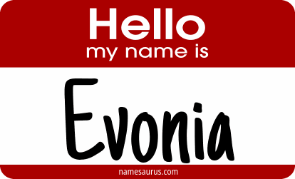 Hello my name is Evonia png download