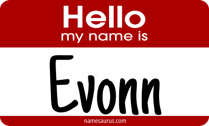 Hello my name is Evonn png download