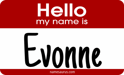 Hello my name is Evonne png download