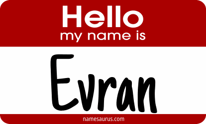 Hello my name is Evran png download