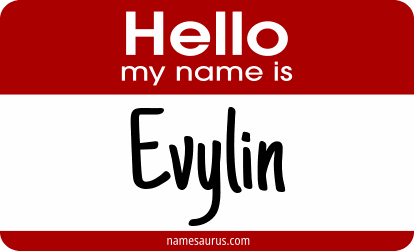 Hello my name is Evylin png download