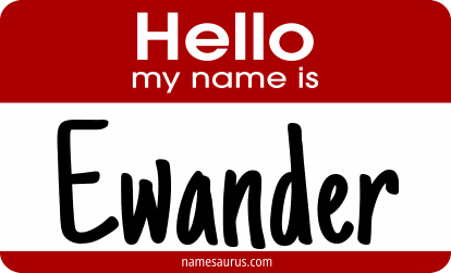 Hello my name is Ewander png download