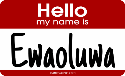 Hello my name is Ewaoluwa png download