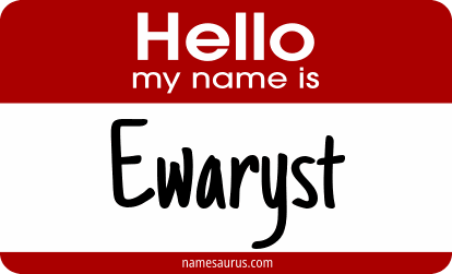 Hello my name is Ewaryst png download