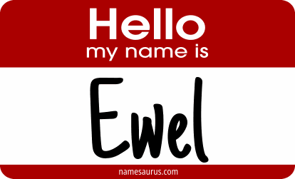 Hello my name is Ewel png download